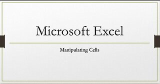 Microsoft Word - Manipulating Cells