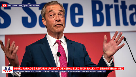 🇬🇧 Nigel Farage | Patriot Rally in Birmingham ahead Reform UK General Election (June 30, 2024)