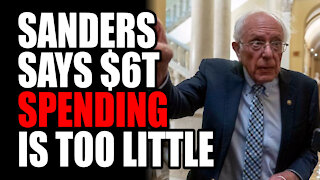 Sanders Says $6T Spending is "Too Little"