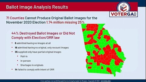 VoterGA Reports 1.7 Million 2020 Election Ballot Images Were Destroyed in Georgia
