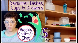 Weekly Declutter Challenge 2020 Week 5, Organize and Simplify Your Life in 52 Weeks -Drawers, Dishes