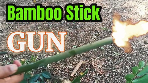 How to make a toy gun with bamboo | බට තුවක්කුව