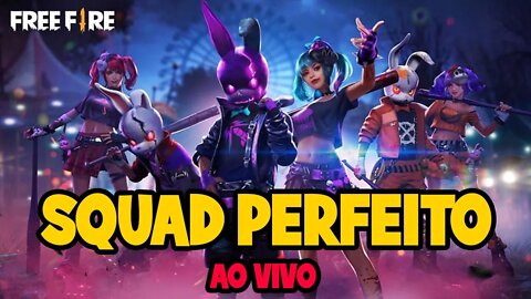 Free fire ao vivo - Squad Perfeito