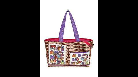 Laurel Burch Laurel's Garden Medium Tote Handbag