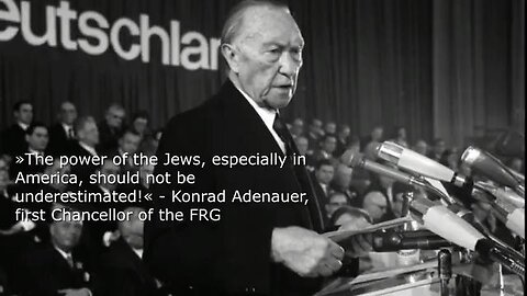 (mirror) Adenauer's compensation policy, was it due to the Power of the Jews? --- E. Michael Jones