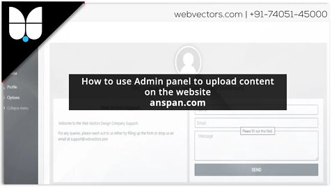 Anspan.Com - How to use website's Admin Panel to upload content (2020)