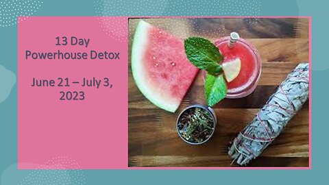 Group Detox: June 21 - July 3, 2023