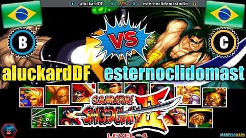 Samurai Shodown II (aluckardDF Vs. esternoclidomastodio) [Brazil Vs. Brazil]