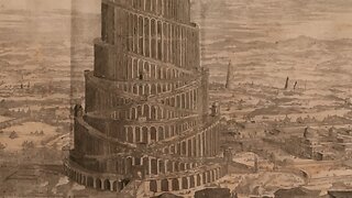 300 Year Old Book - The Tower of Babel - Year 1679