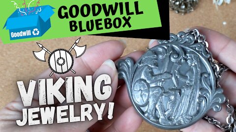Goodwill Bluebox Jewelry Unboxing 018 | Viking Jewelry?