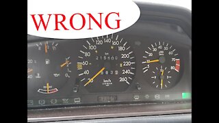 Mercedes Benz W124 - How to Fix Speedometer giving wrong reading tutorial