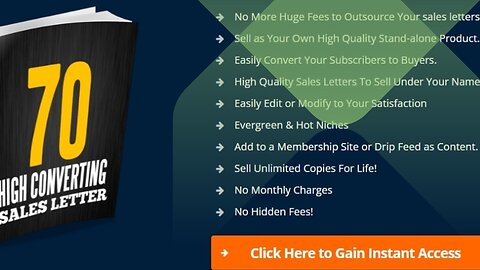 70 Ready-Made Best DFY Powerful Sales Letters to Copy and Market