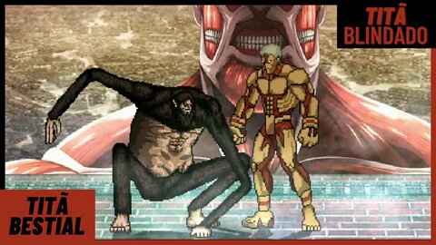Titã Bestial VS Titã Blindado - Duelo de Titãs, Mugen Attack on Titan