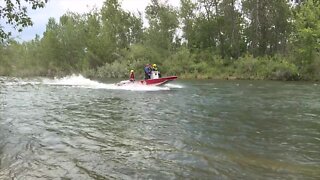 Boise Fire hits the river