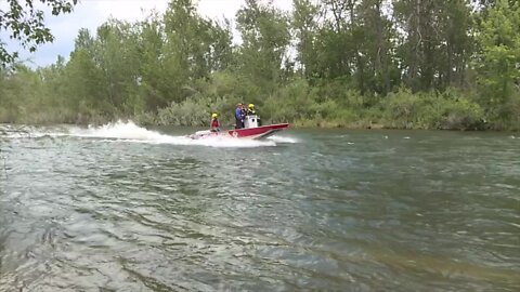 Boise Fire hits the river