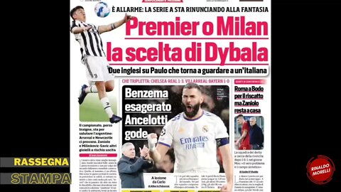 Super Benzema e 100 milioni per il mercato Milan. Rassegna Stampa Sportiva ep.37 | 07.04.2022