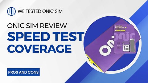 ONIC SIM, review we Tested ONIC Sim