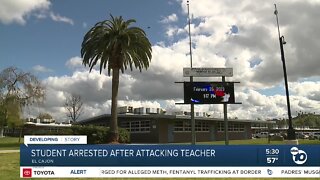 Student at Granite Hills HS arrested after attacking teacher