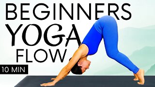 Yoga for Vinyasa (Mountain & Warrior Pose) 10 Minute Beginners Flow with Eliz