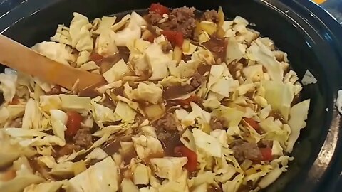 Slow Cooker Hamburger Cabbage Soup - The BEST Recipe Ever!