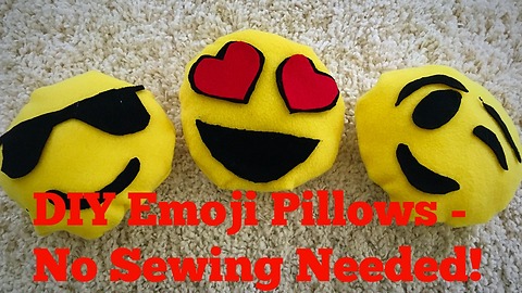 DIY room decor: Cute emoji pillows