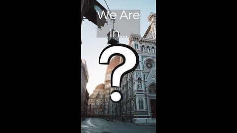 Do You Know This City? Is It Florence, Milan, Venice Or Rome? World Travel Quiz No. 0004