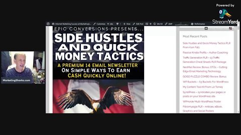 Side Hustles and Quick Money Tactics PLR From Kam Fatz