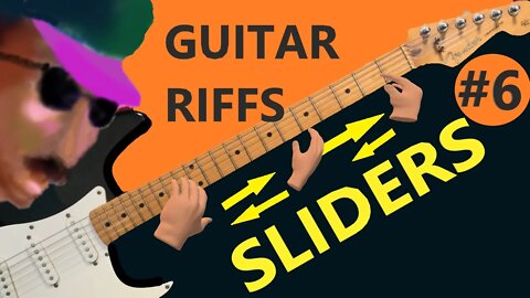 Guitar Riffs Sliders #6 By Gene Petty #Shorts