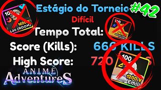 TORNEIO 42 NO ANIME ADVENTURES... MAS SEM USAR LAW, EMILIA E HOMURO