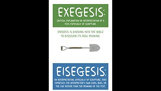 Two approaches Known as Exegesis and Eisegesis