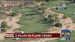 FD: 2 killed after plane crashes into golf course in Mesa