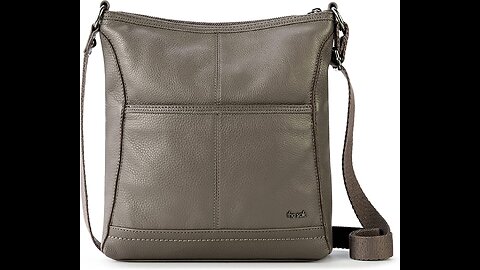 The SAK Iris Crossbody Bag in Leather, Casual Purse with Adjustable Strap & Zipper Pockets, Mul...