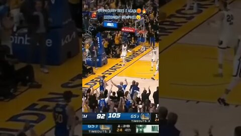 Stephen Curry does it again!! telling Memphis Grizzlies go to sleep