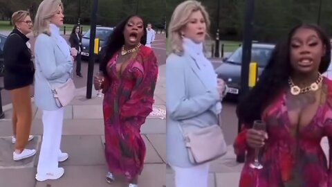 Rapper Sukihana Makes A Fool Of Herself In London Cussing At White Women!