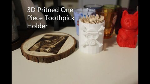 3d printed one piece toothpick holder