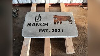 Custom made ranch entrance sign