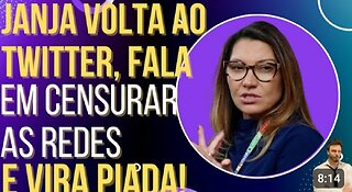 Janja volta ao Twitter, diz que quer censurar as redes sociais e vira piada! - by OiLuiz