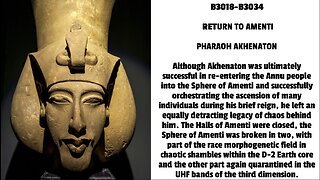 Although Akhenaton was ultimately successful in re-entering the Annu people into the Sphere of Ament