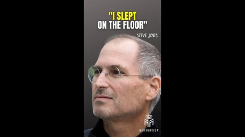 "I SLEPT ON THE FLOOR" - Steve Jobs Greatest Speech #shorts