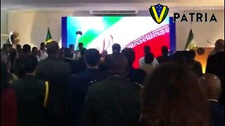 Militares brasileiros comemoram o dia das Forças Armadas do Irã.