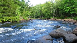 Adirondack Mountains - A Warm Summer Day on the River Bend