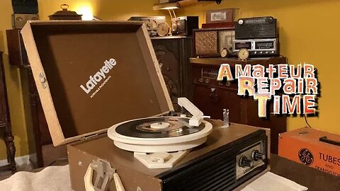 This Record Player Was Made Mainly Out Of Cardboard - Amateur Repair Time Lafayette 1978