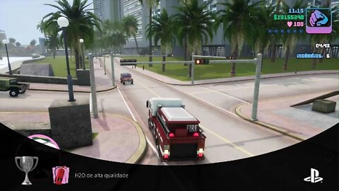 H2O de alta qualidade - Apague 10 incêndios - Grand Theft Auto: Vice City – The Definitive Edition