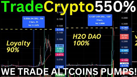 Trade Altcoins 550% 😍 Bitcoin news H2ODAO Loyalty velo Moonwell (Make $500 per Day worldwide)