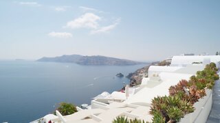 Oia in Santorini 4K Walking Tour in Summer