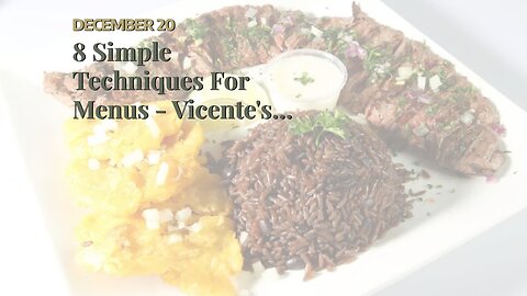 8 Simple Techniques For Menus - Vicente's Cuban Cuisine in Detroit, MI