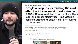 Google APOLOGIZES Over Racist Anti White AI, Woke AI BACKFIRED Making Racially Diverse NAZIS