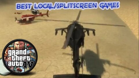 GTA IV Split Screen - Free for All Deathmatch with Helicopter [Gameplay]