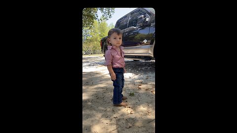 Young Cowboy and his Truck