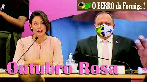 Outubro Rosa - Michelle, Damares e Pazuello lançam campanha